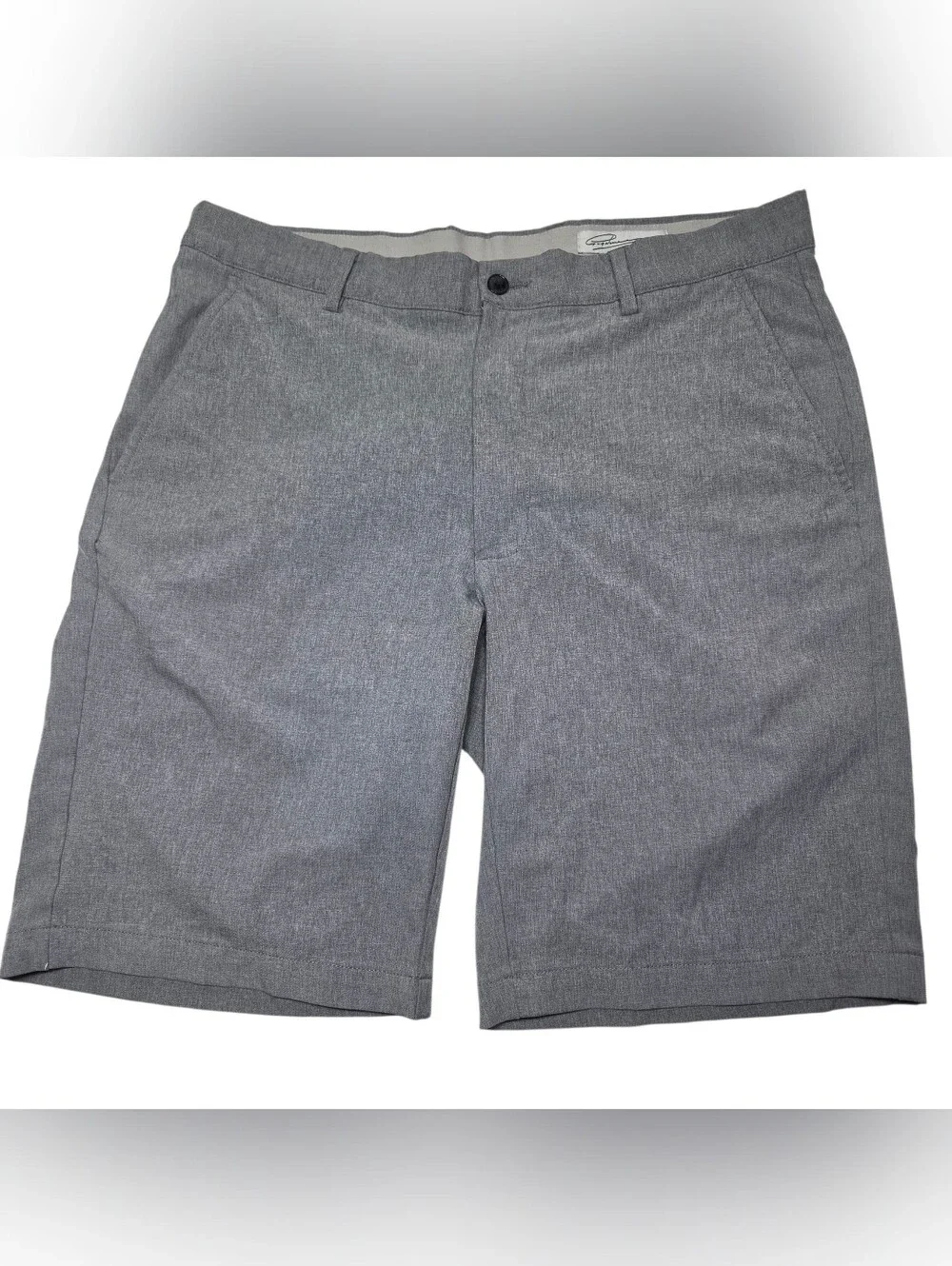 Greg Norman Collection Gray Flat Front Men's Shorts. Size 34